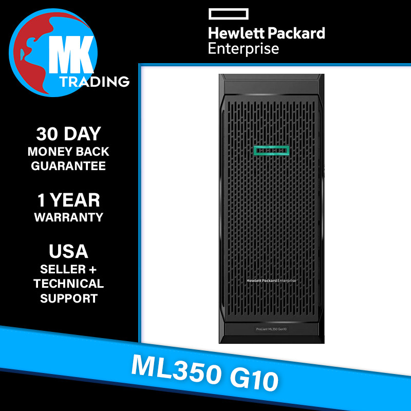 HPE ProLiant ML350 Gen10 Tower Server 2x Xeon Gold 5220 64GB 2x800GB SSD