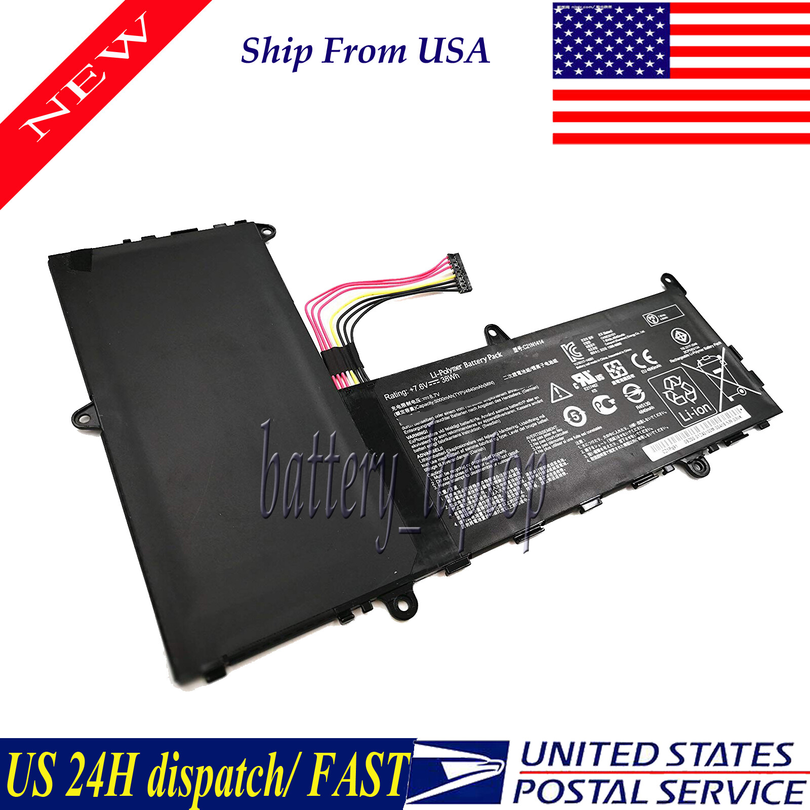 C21N1414 Laptop Battery For Asus EeeBook X205T F205TA X205 X205TA X205TA-1R 38W