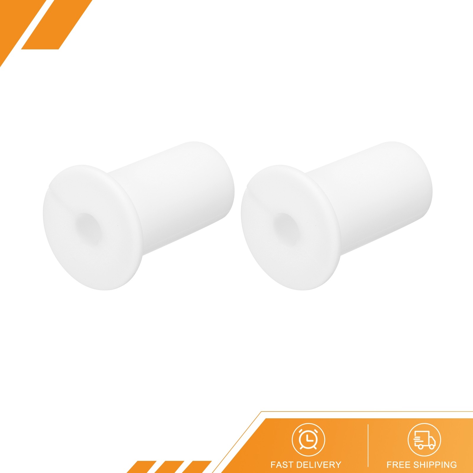 2Pcs Wall Grommets for Cables 3/4" Cable with 7mm Hole Silicone White