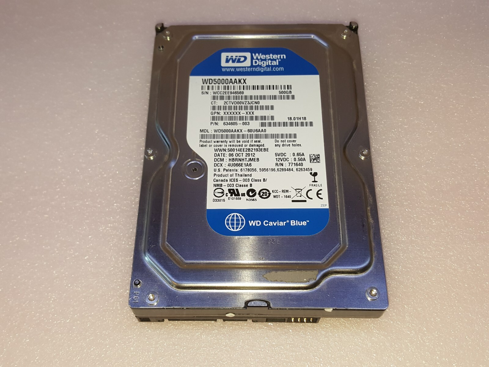 HP Pavilion 500-267c - 500GB Hard Drive Windows 7 Ultimate 64 Bit Loaded
