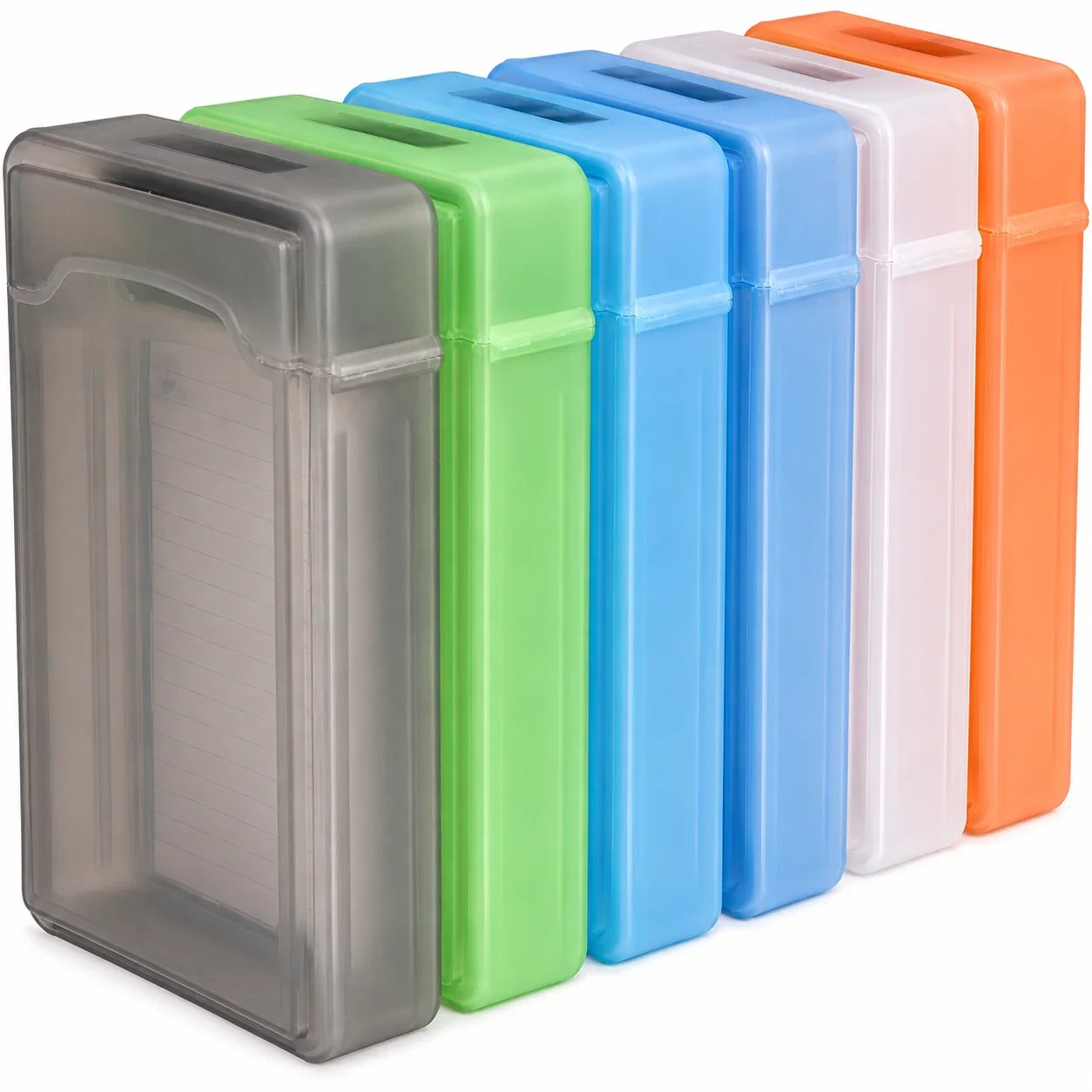 5 Pcs 3.5 Inches Hard Disk Drive Protection Storage Box Case