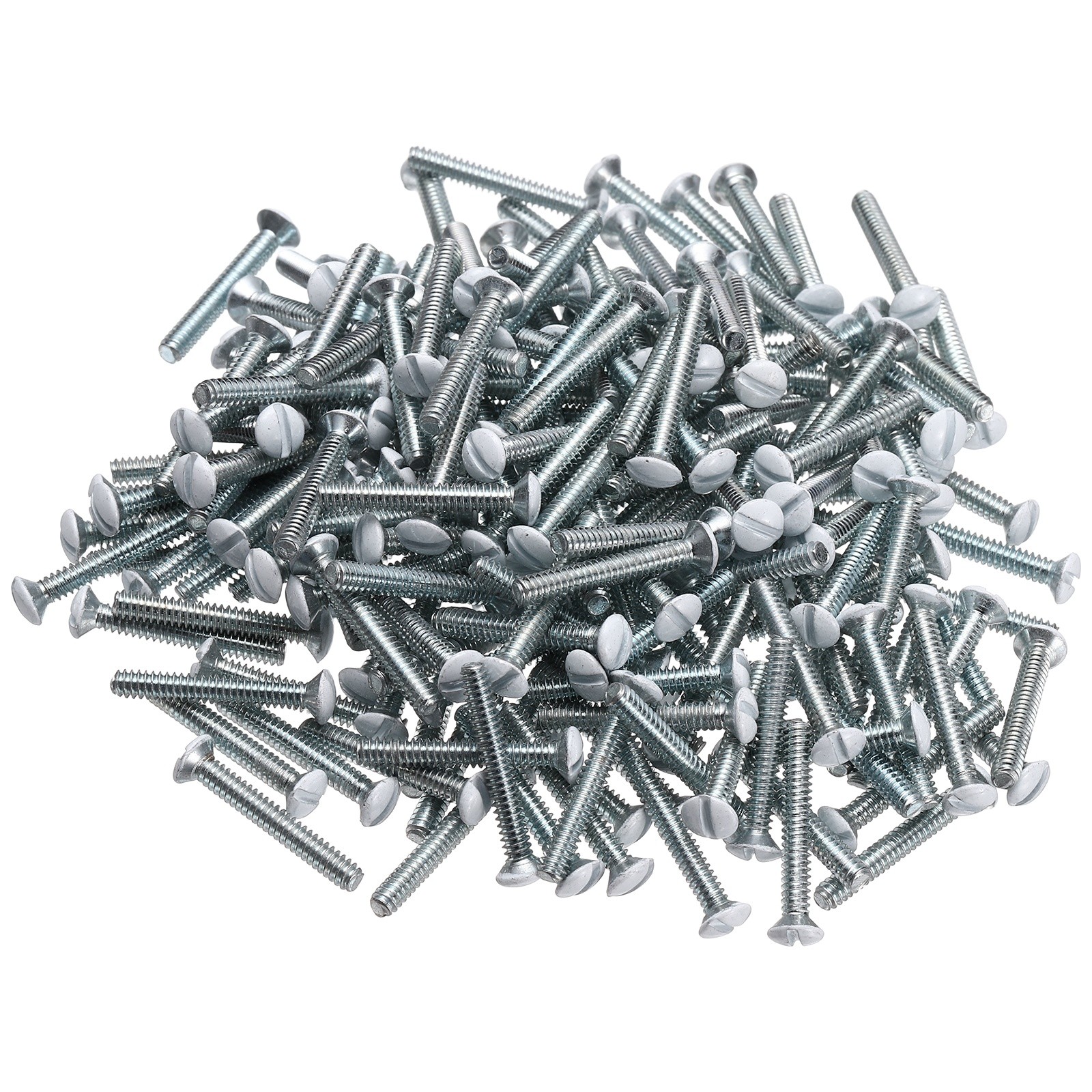 200 Pcs Wall Plate Screws 1" Long 6-32 Thread White, Electrical Outlet Screws