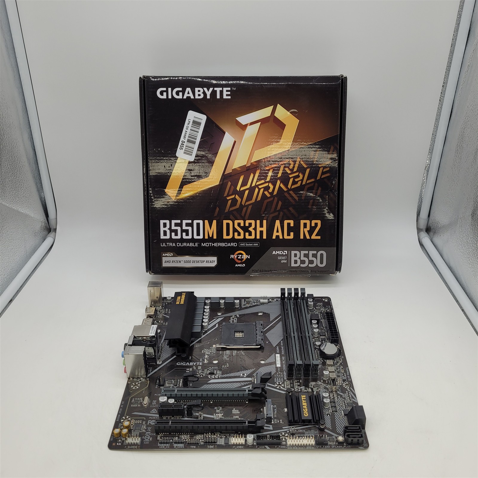GIGABYTE B550M DS3H AC R2 AMD AM4 mATX Motherboard, DDR4