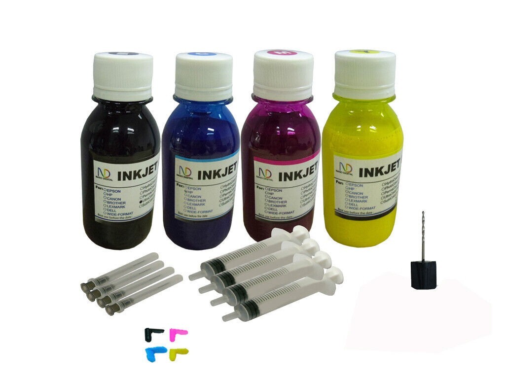 4x100ml ND® Pigment Refill ink Kit for HP950 951 XL OfficeJet Pro 8600 8610 8615