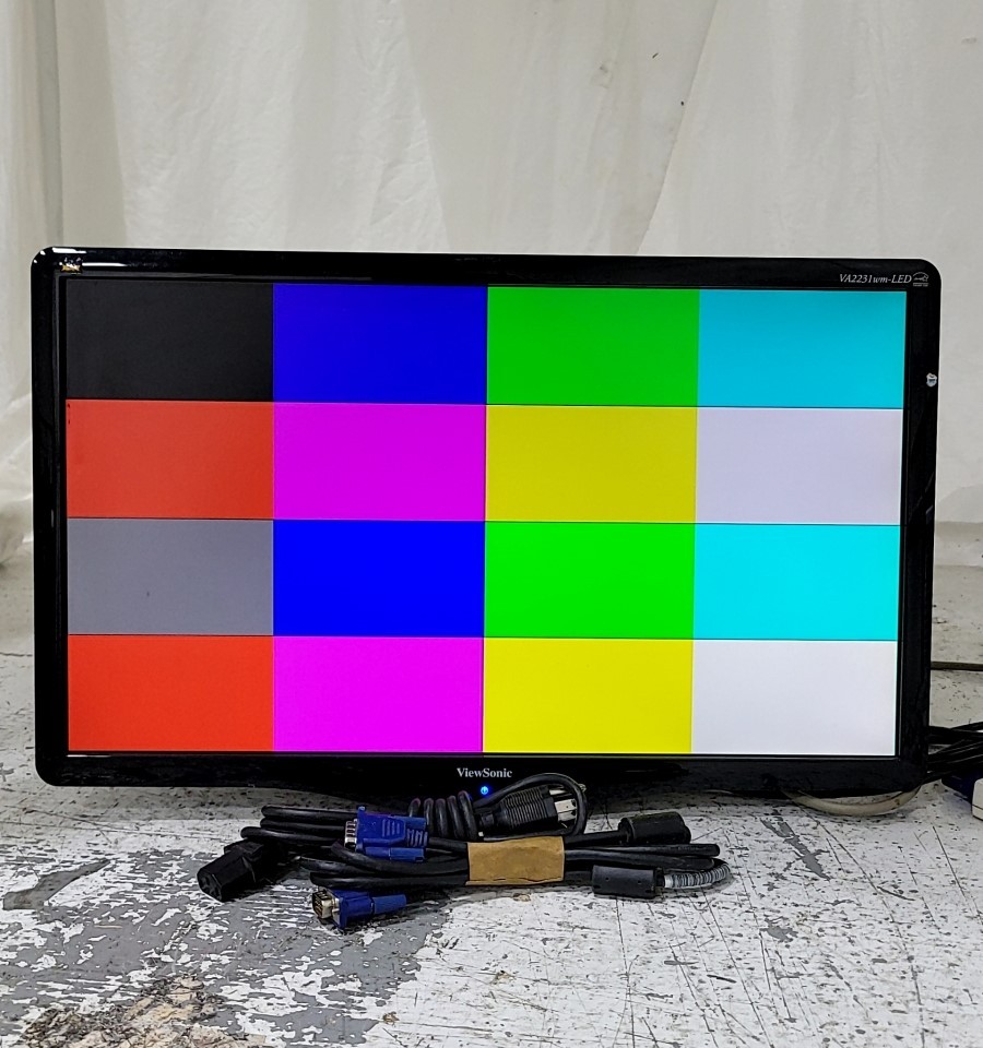 ViewSonic VA2231WM-LED VS13694 22" Widescreen LCD Monitor DVI VGA SEE NOTES