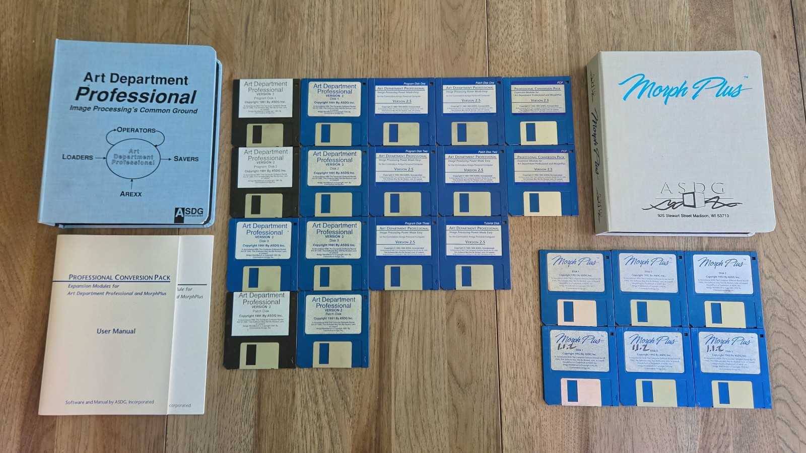Amiga Software - ASDG Art Department Professional and Morph Plus - 22-Disk Lot