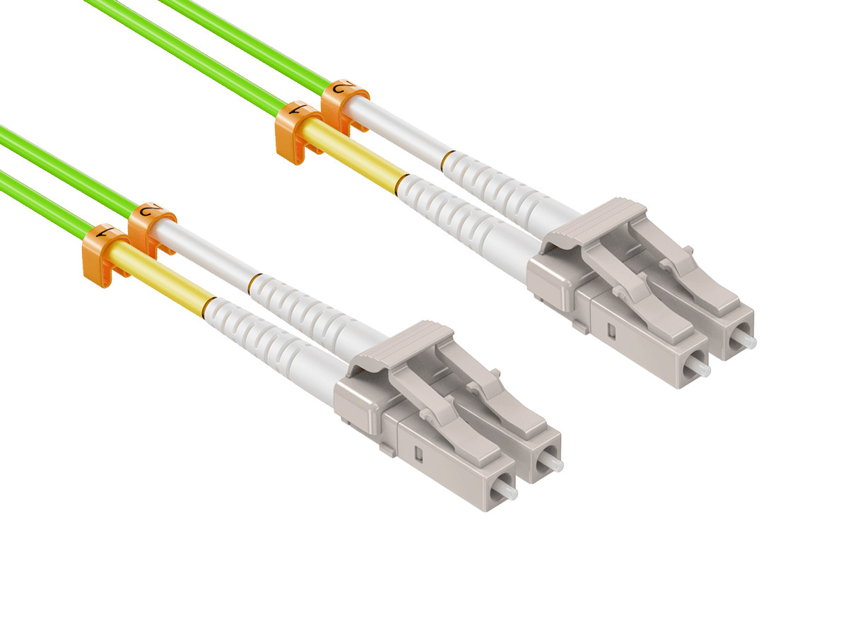 OM5 LC/LC Duplex 50/125 Multimode Fiber Optic Cable - 10/12/15/20/25/30/50m