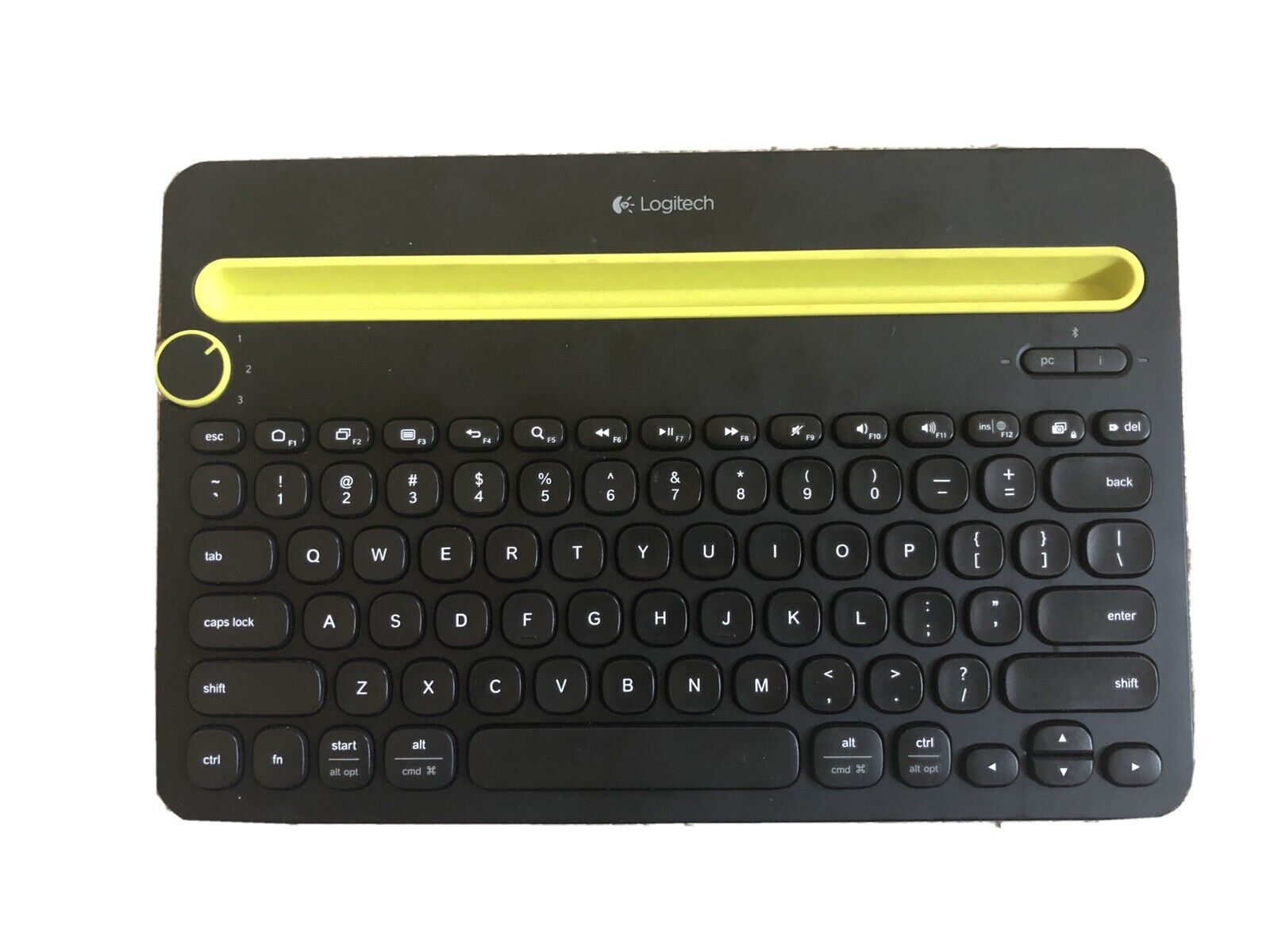 Logitech K480 Universal Bluetooth Keyboard Built-In Device Stand Multi Device