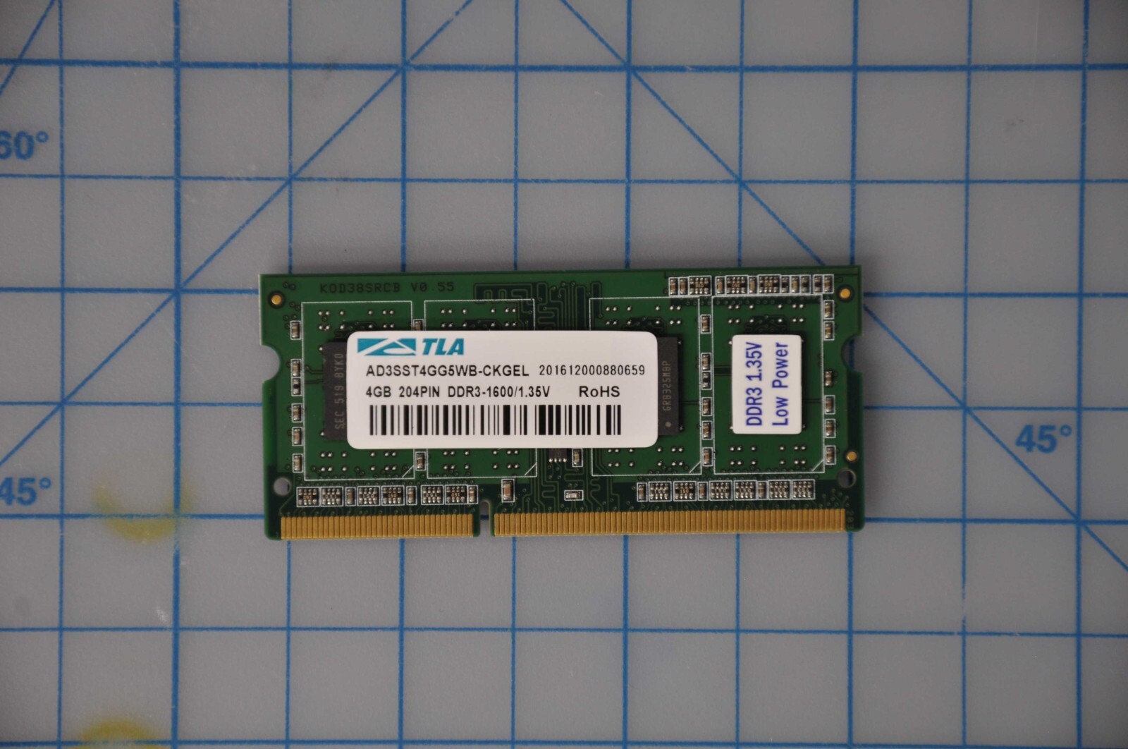 HP 4GB 1Rx8 PC3L-12800S DDR3L-1600 SODIMM Laptop Memory Grade A 698656-154