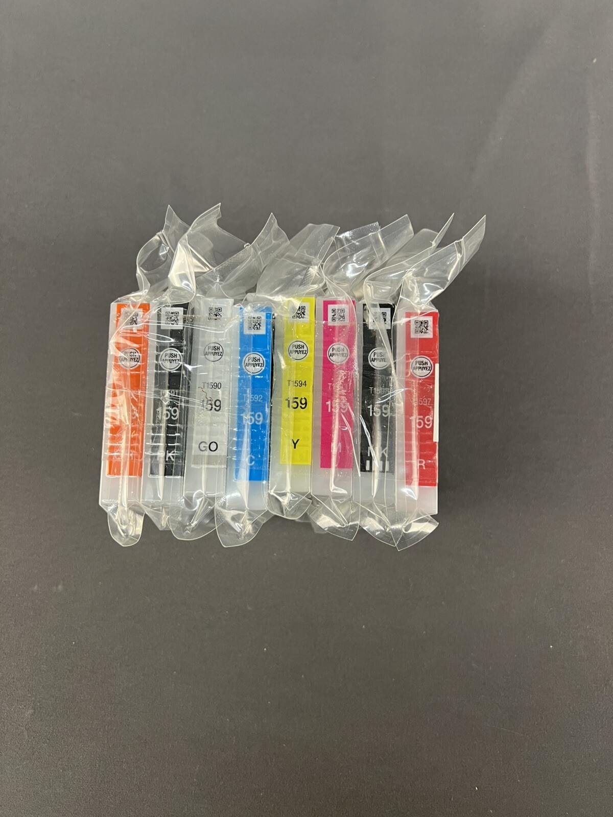 8 pc. Genuine Epson T159 UltraChrome Hi-Gloss-II Ink Cartridges R2000 (4M)