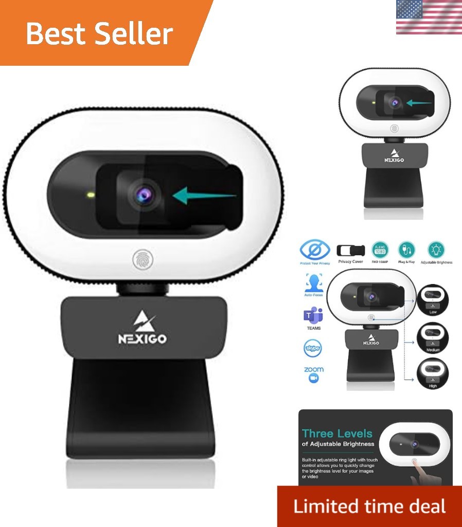 Stunning 1080P StreamCam N930E - Webcam for Online Learning & Video Conferencing