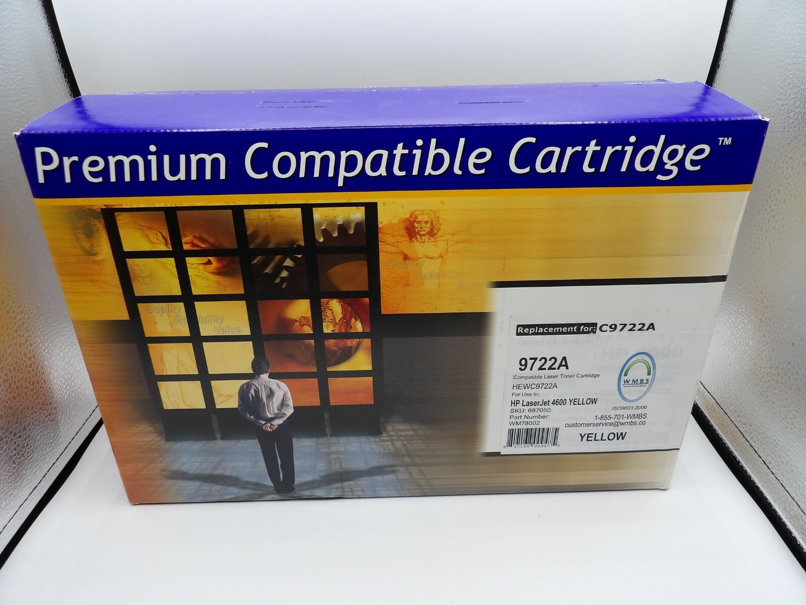 641A Premium Laser Cartridge for HP C9722A Color Laser Jet 4600 Printer Yellow