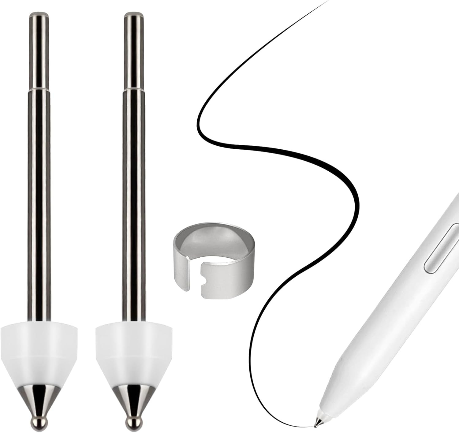 No Wore Out Titanium Alloy Replacement Fine Tips Fit for Samsung S Pen Creator