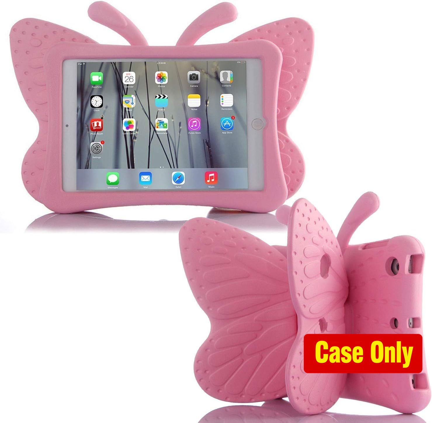 Case for iPad 10.2 - 3D Cute Butterfly Design, Lightweight EVA, Shockproof Cover