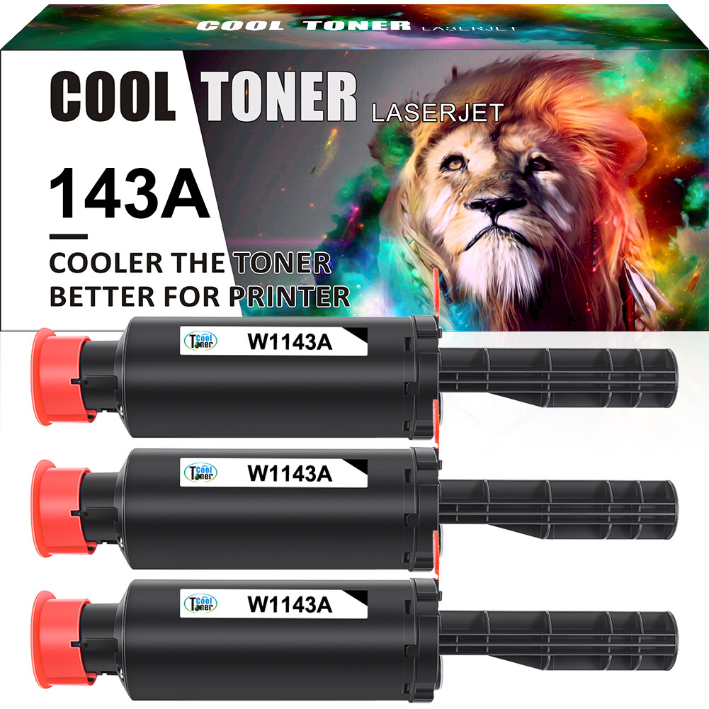 W1143A Black Toner Compatible with HP 143A Neverstop Laser 1001nw 1201w 1202 Lot