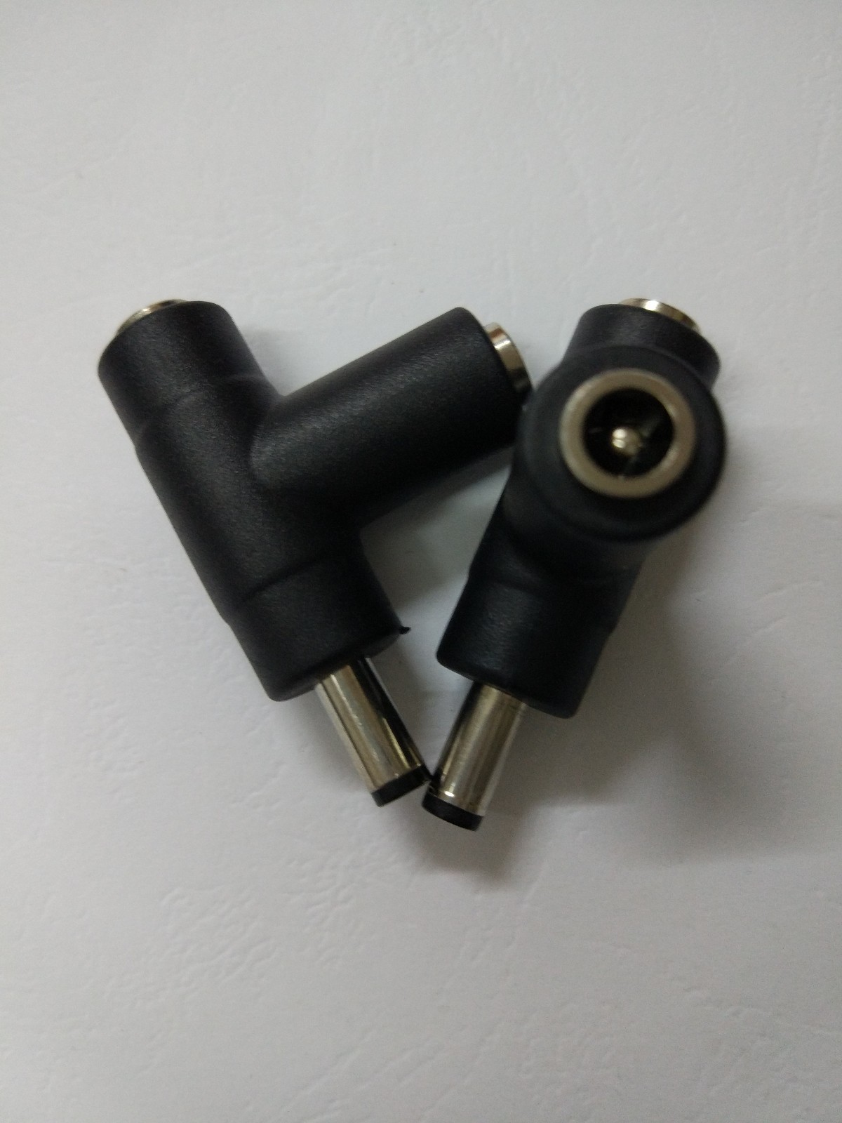 30pcs 5.5x2.1mm DC Power Male Plug to 2 Female Jack Adapter Connector 2 Channel 