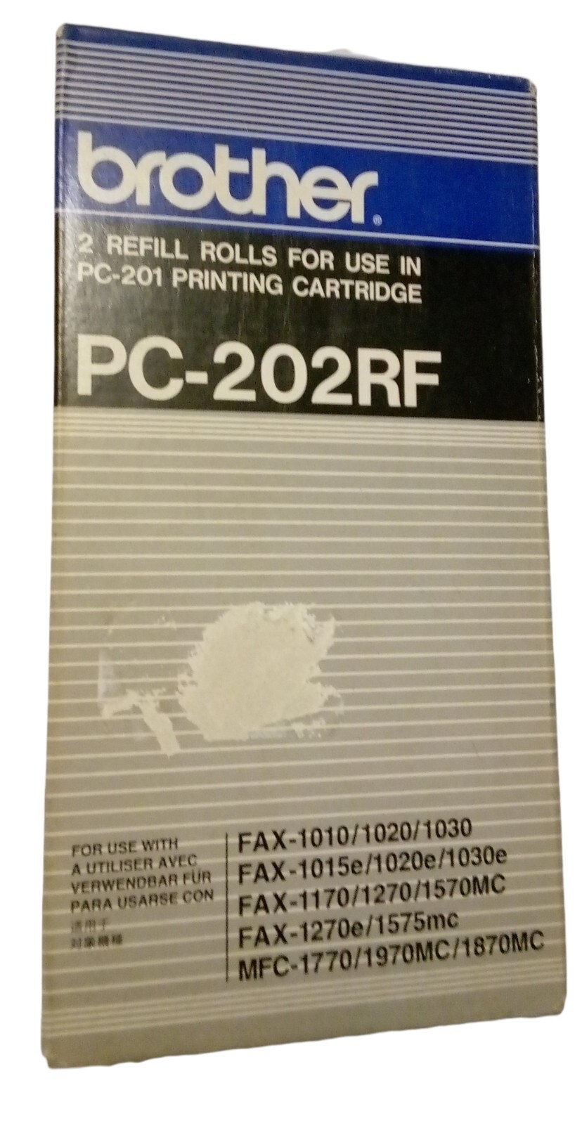 2 Pack Brother PC-202RF Thermal Transfer Refill Rolls for FAX PC-201 Cartridges
