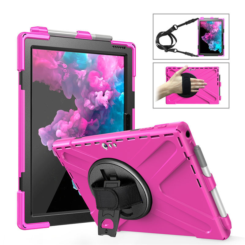 Hybrid Rugged Shockproof Hard Stand Case Cover Fr Microsoft Surface Pro 4 5 6 7-