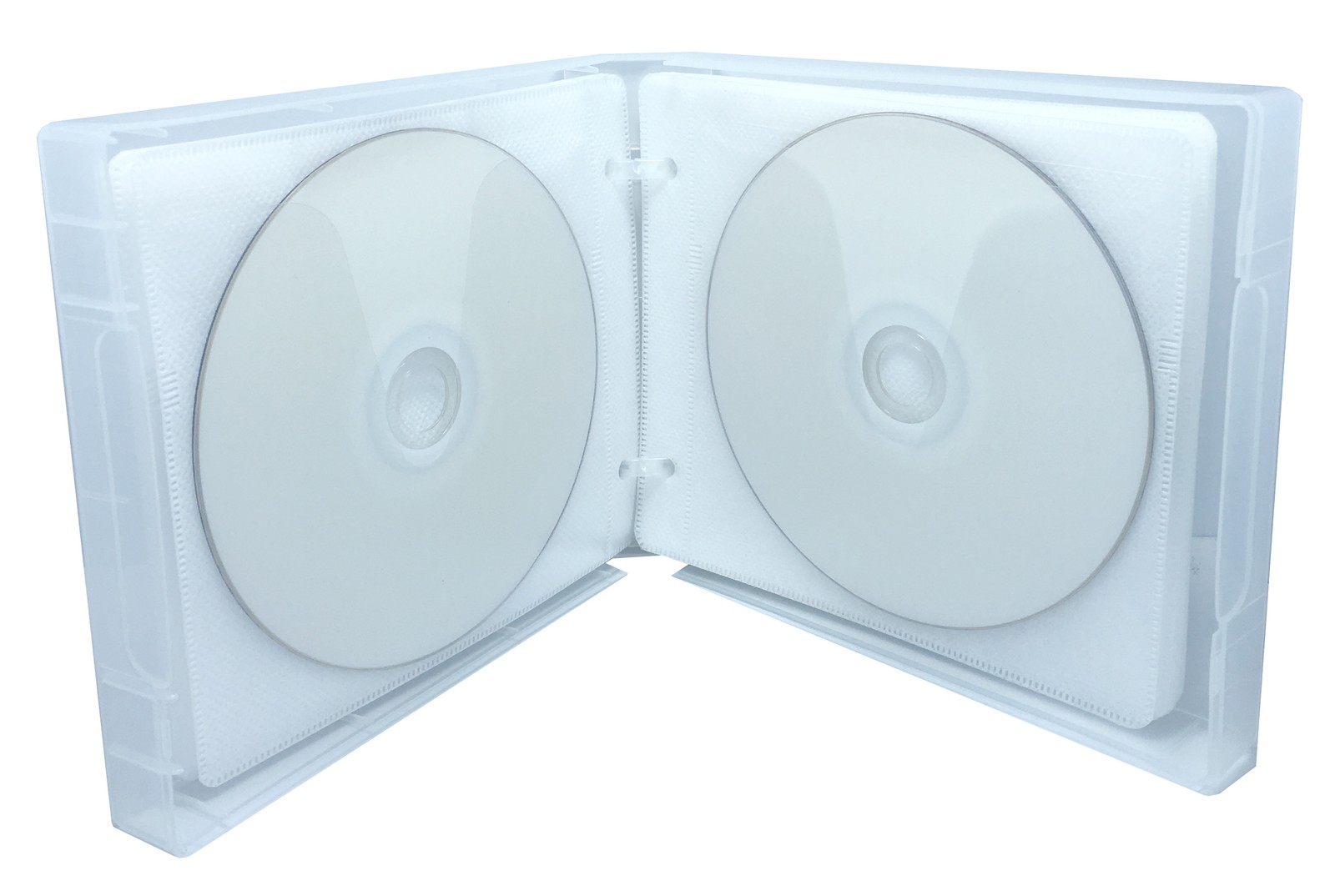 Clear 24 Discs CD/DVD Wallet PP Poly Binder Sleeve Audio Book Cases Lot