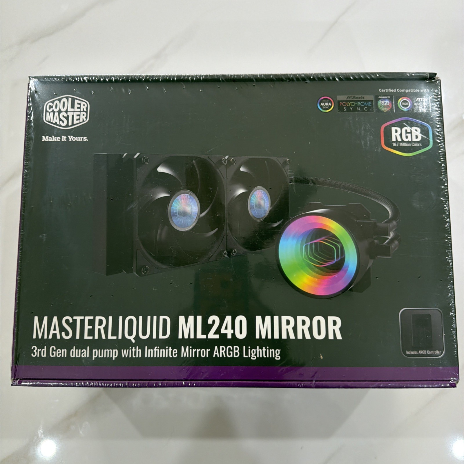 Cooler Master MasterLiquid ML240 Mirror 3rd gen dual pump Sealed