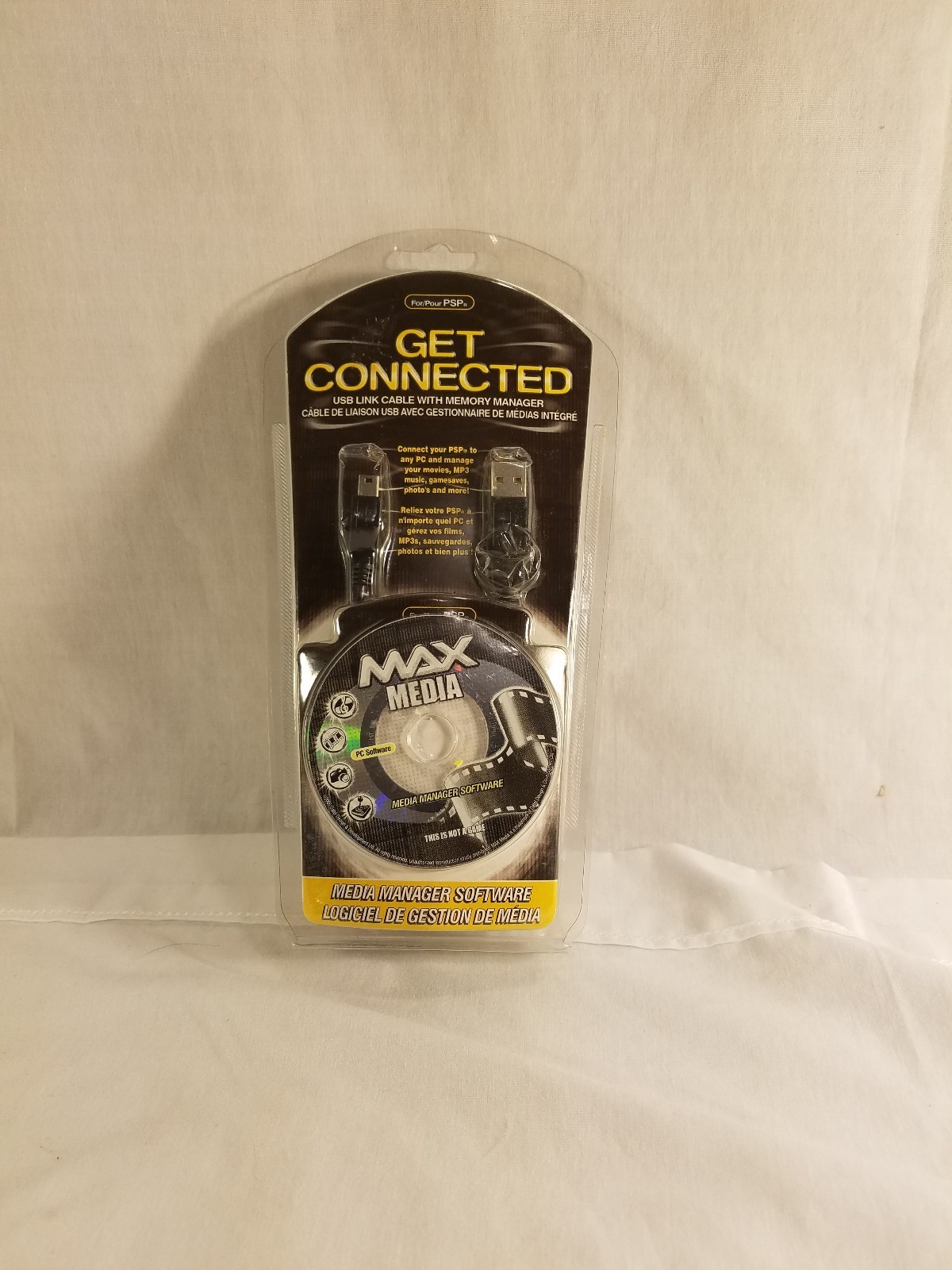 NEW Get Connected With USB Link Cable With Media Manager For PSP