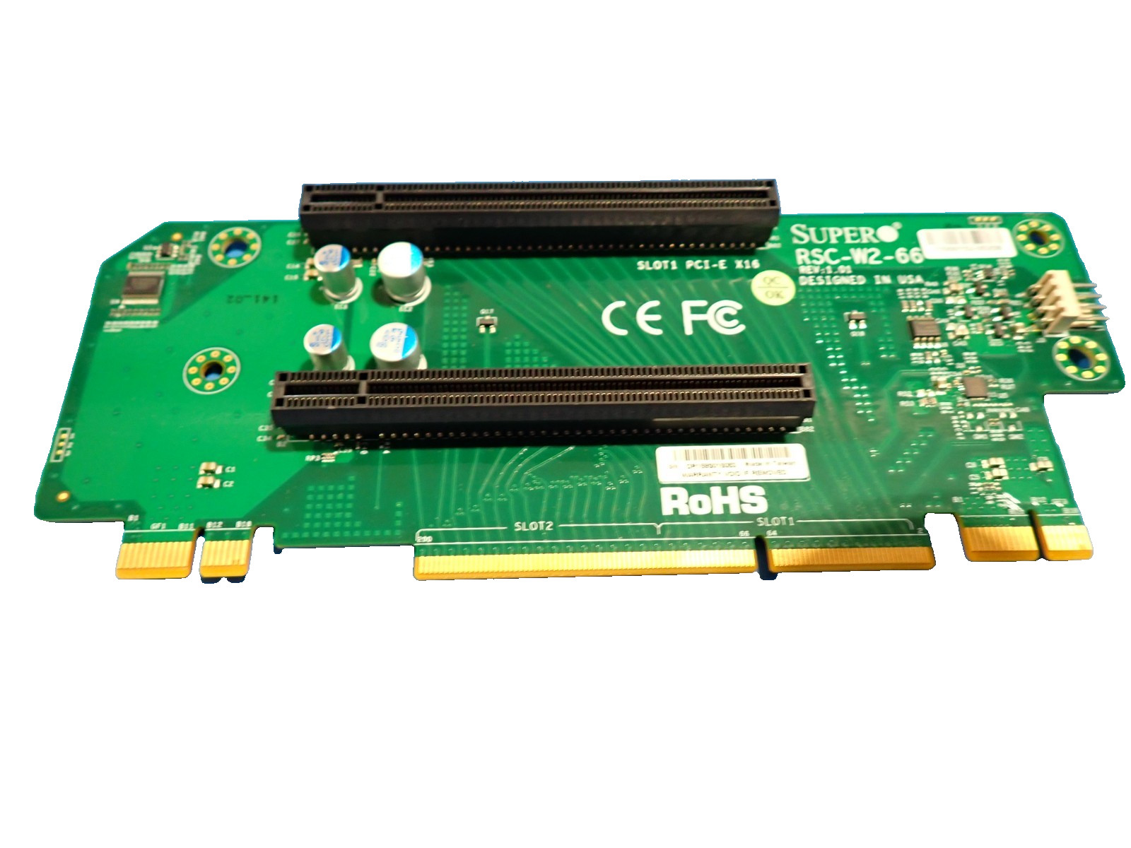 Supermicro RSC-W2-66 Riser card, 2U WIO Left-Side Server Passive Riser Card