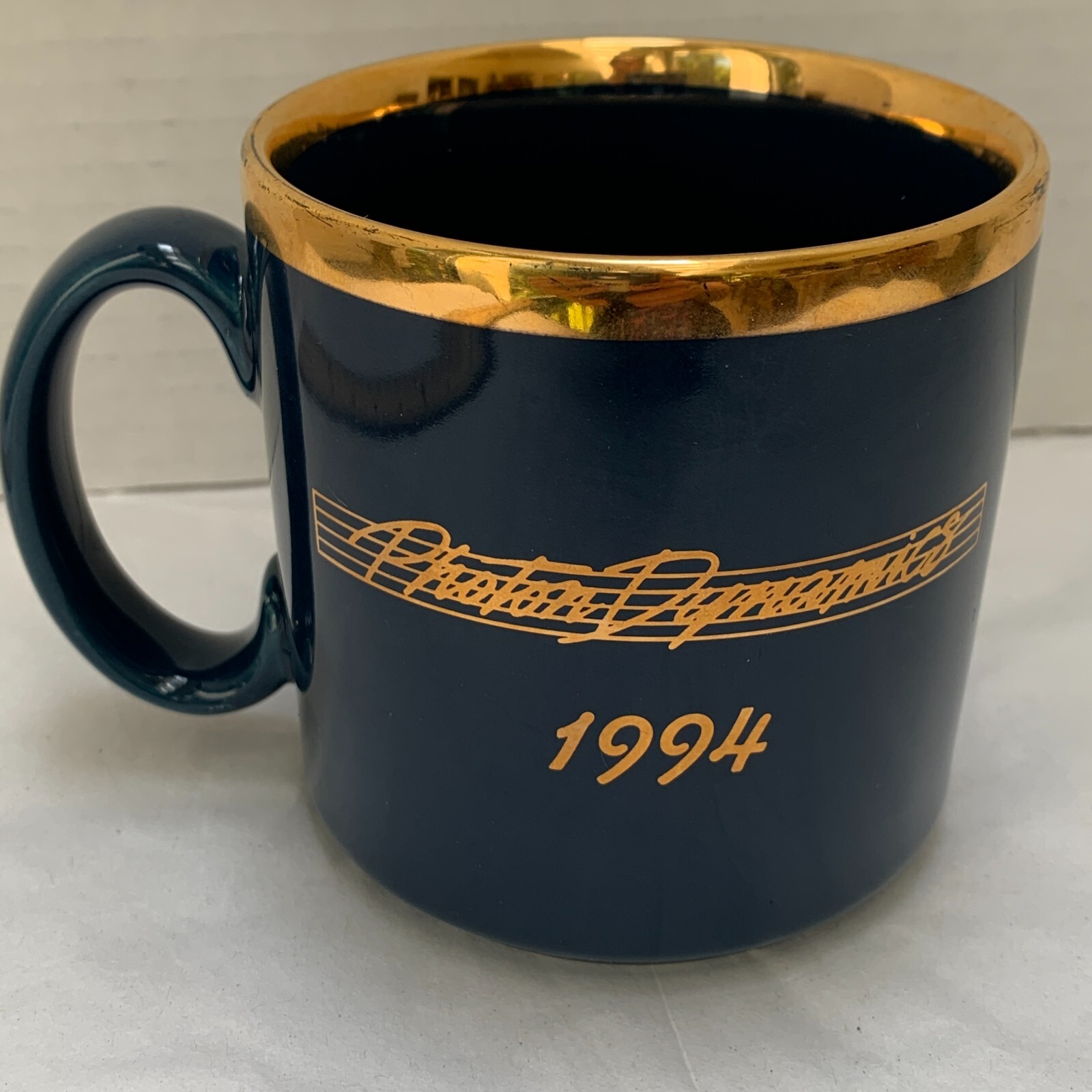 90s Photon Dynamics Mug/Cup Coffee 1994 Blue/Gold Vintage Computer RARE TAMS