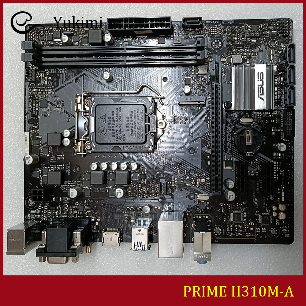 FOR ASUS PRIME H310M-A LGA 1151 DDR4*2 32GB HDMI DVI VGA Motherboard Test OK