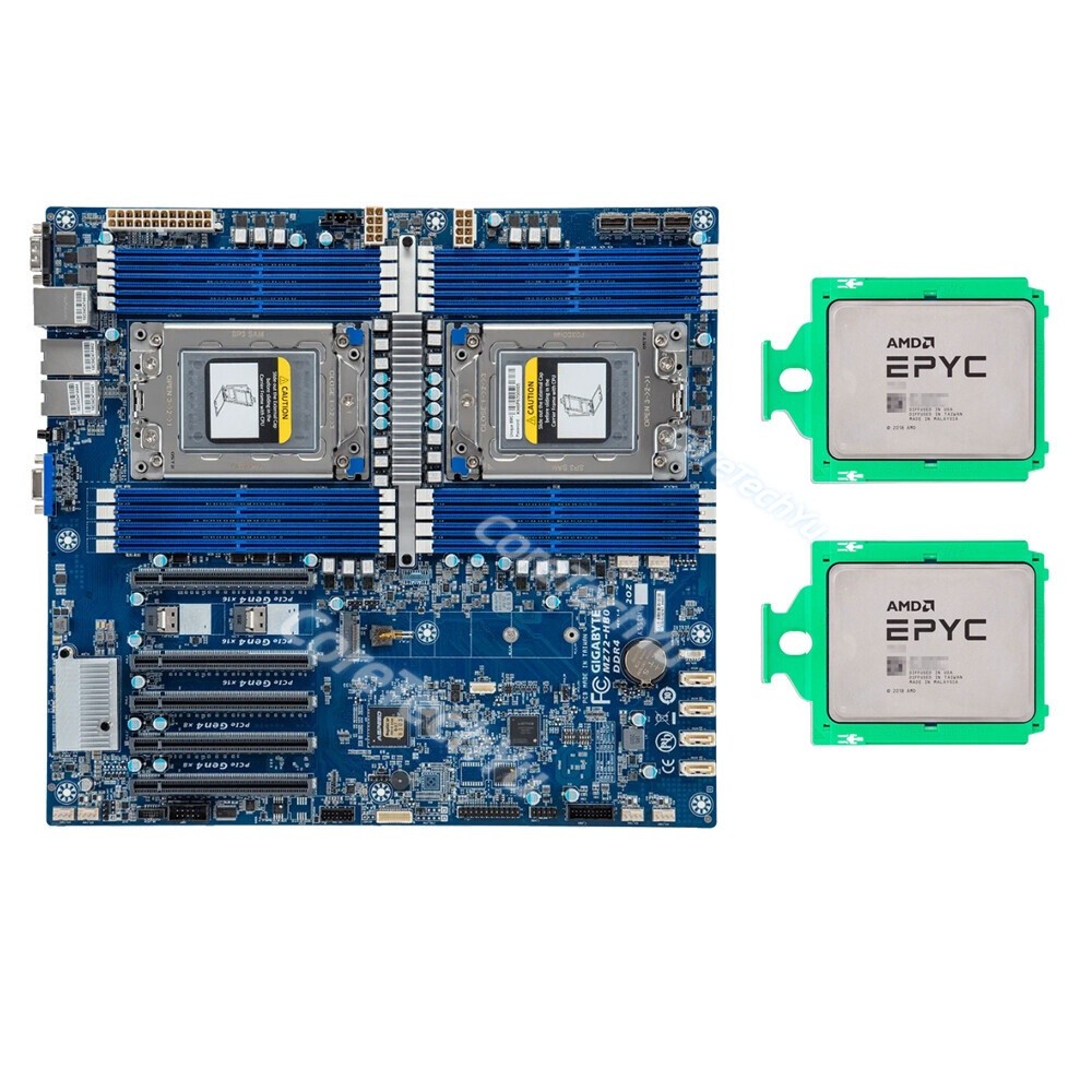 Gigabyte MZ72-HB2  Dual Socket Server Board DDR4 SP3+AMD EPYC 7K62x2