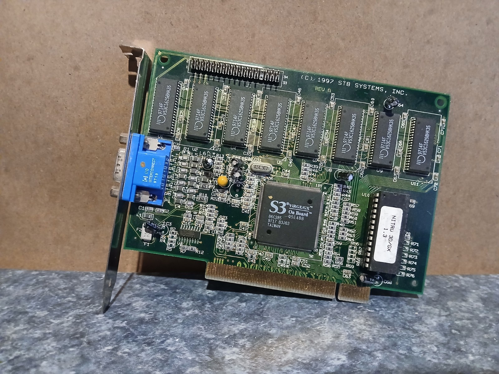 Vintage STB S3 Virge/GX, Nitro 3D/GX PCI Graphics Card