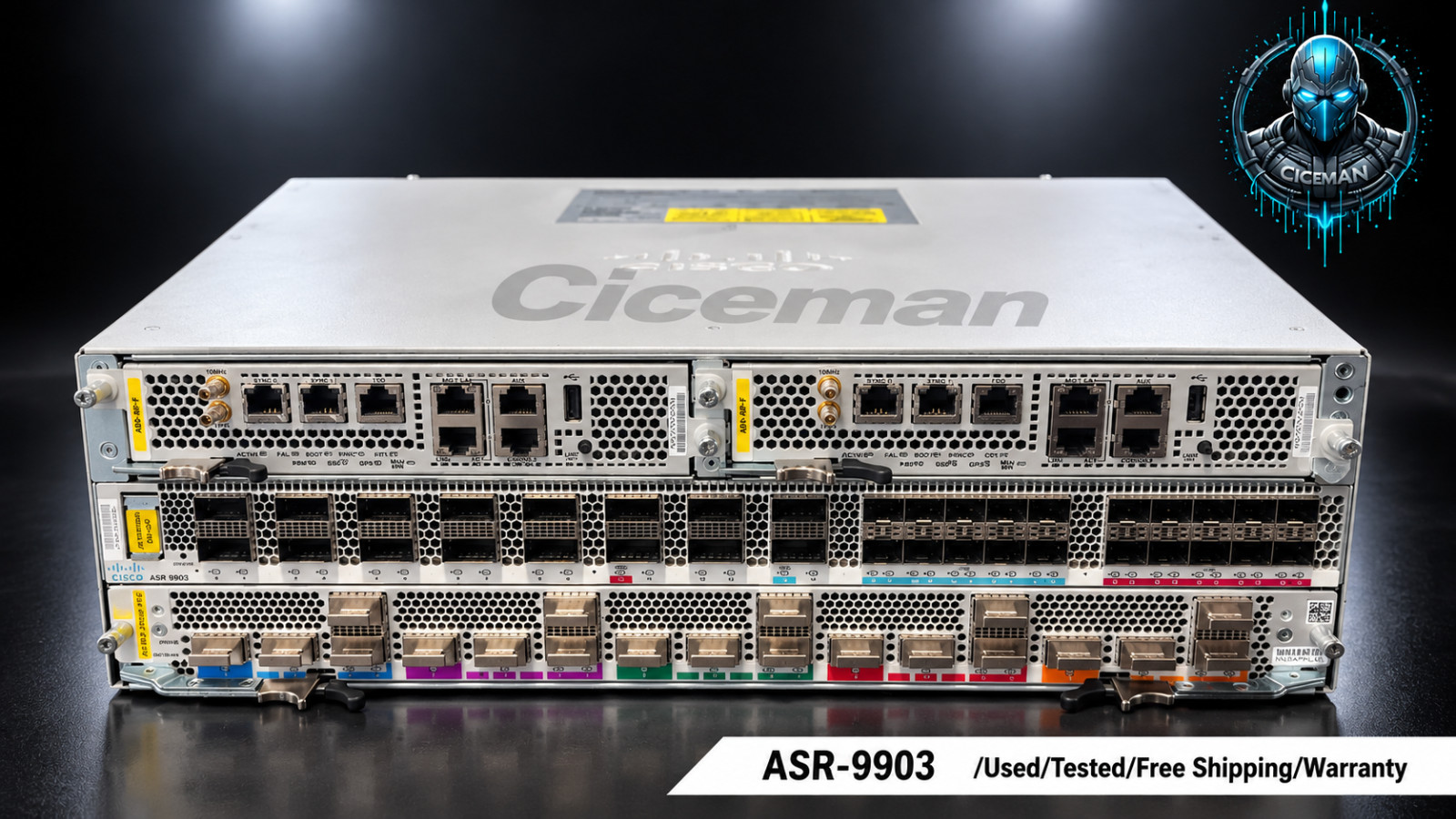 CISCO ASR-9903 with two Router Processors,  4 DC power & 4 Fan.