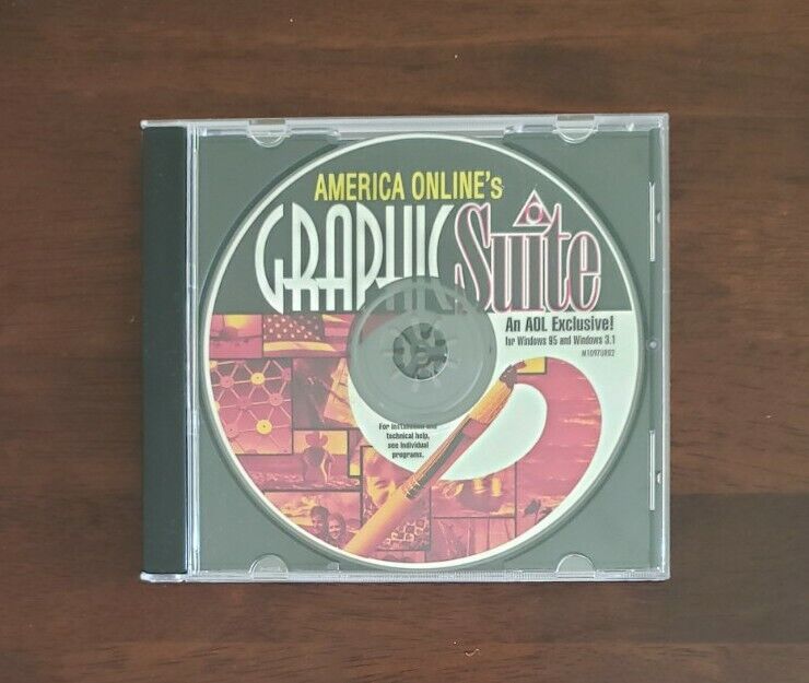America Online\'s Graphic Suite (Vintage PC CD-ROM for Windows 95/3.1)
