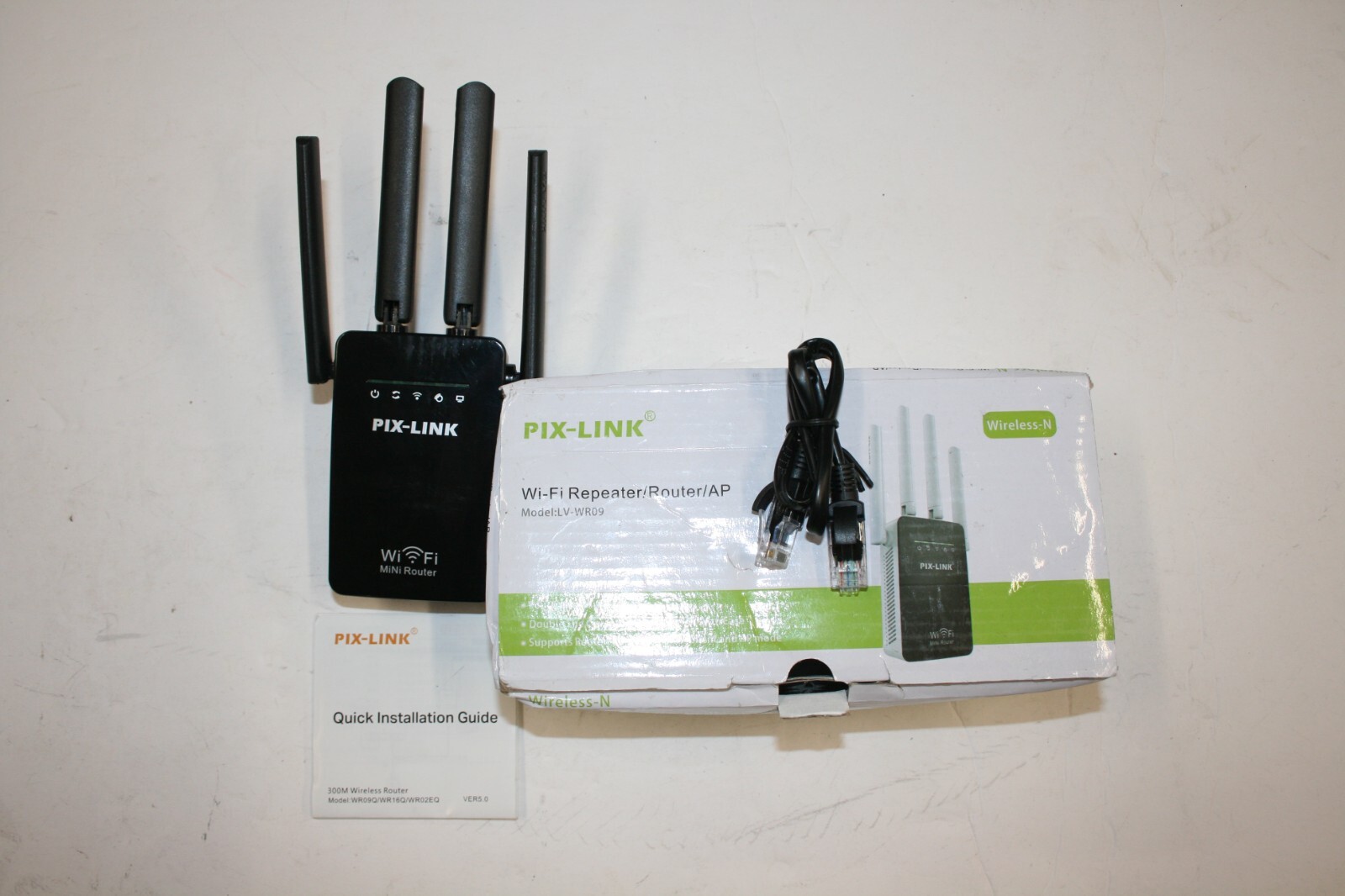 Wifi Repeater/Router/AP Model LV-WR09 PIX-LINK Used Tested Works Fine