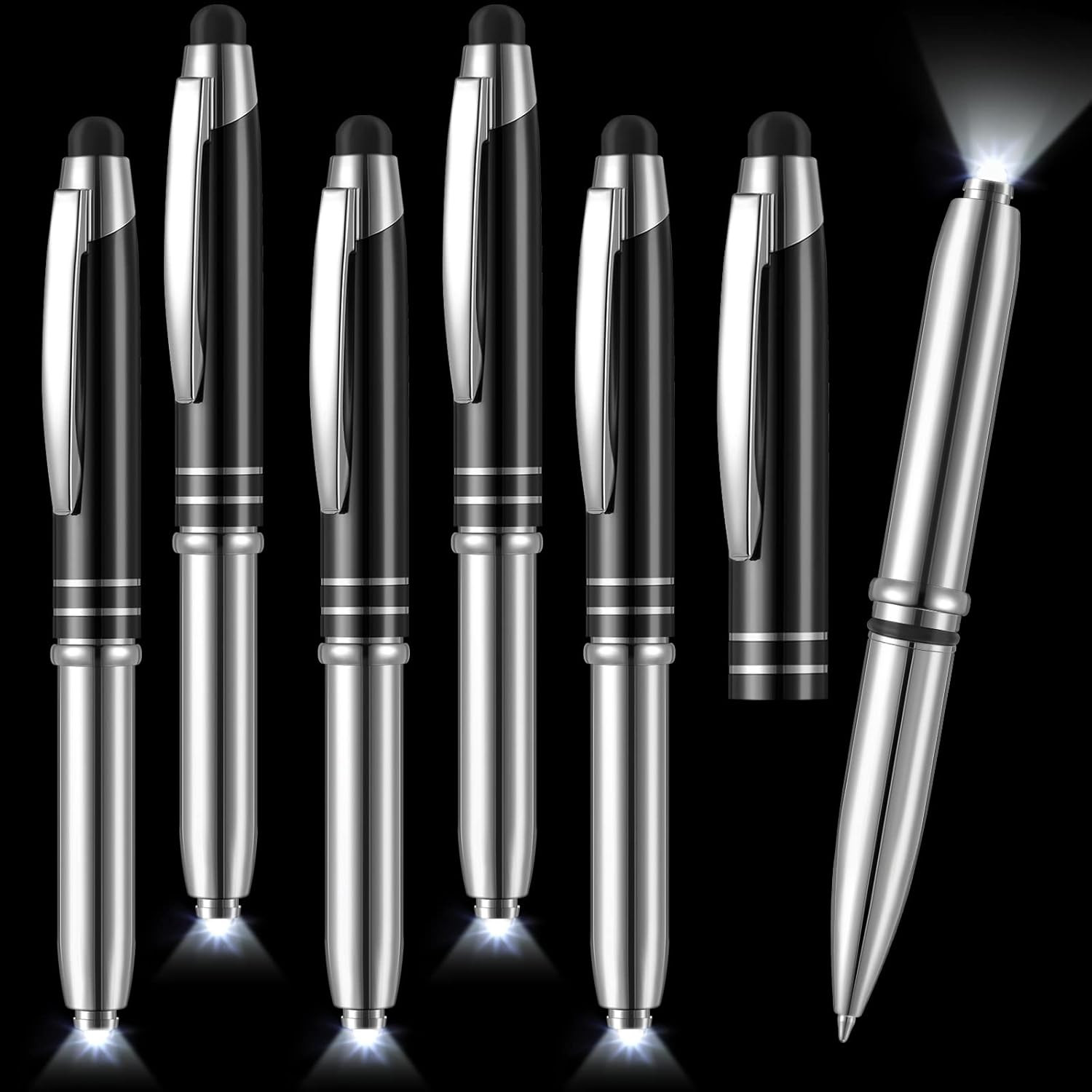 5 Pieces Stylus Pen for Touchscreen Devices Multi-Function Capacitive Pen with L