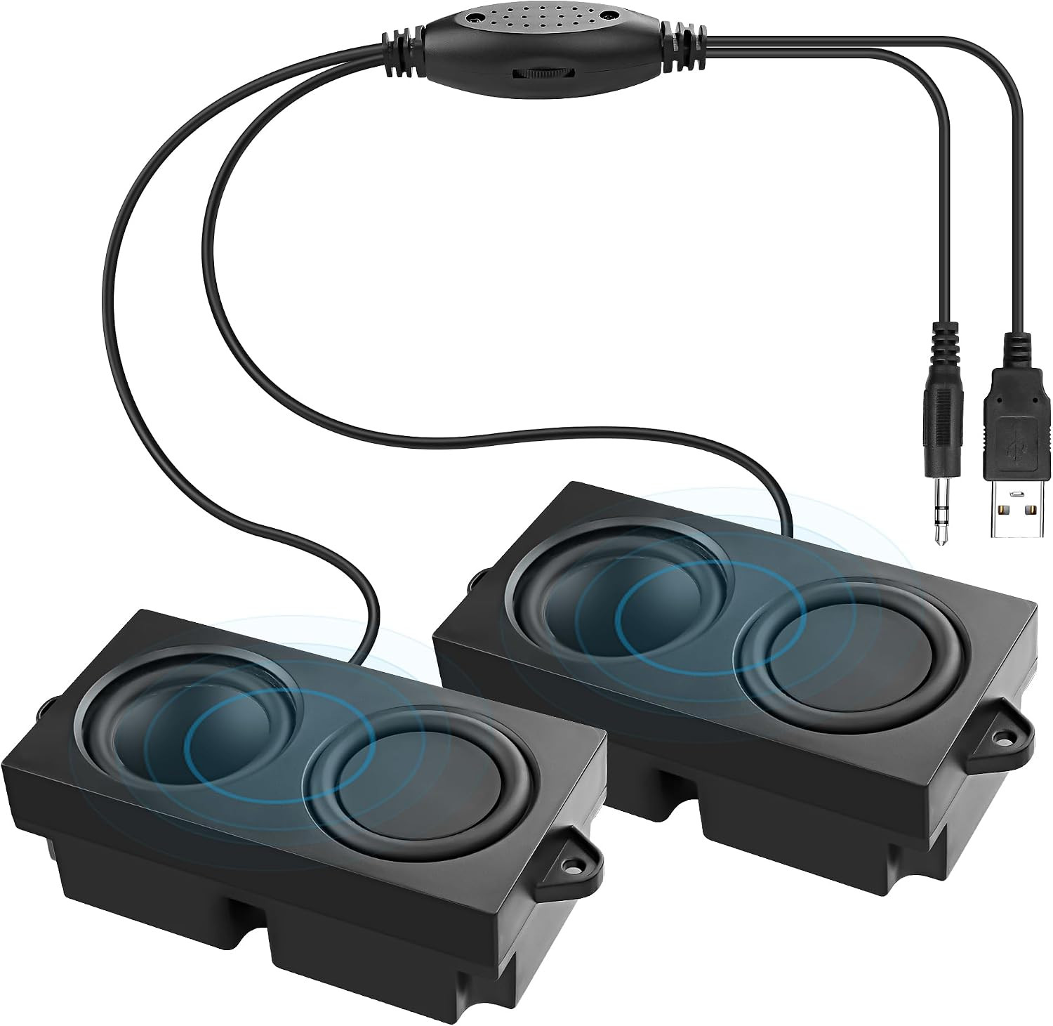 MEIRIYFA Computer Speakers for Desktop PC Laptop, Mini PC Computer Speaker USB P