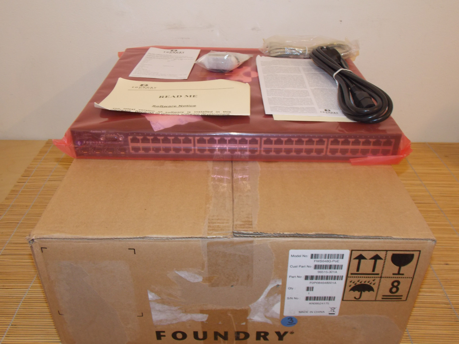 NEW Brocade Foundry FastIron FWS648G-PoE NEW OPEN BOX