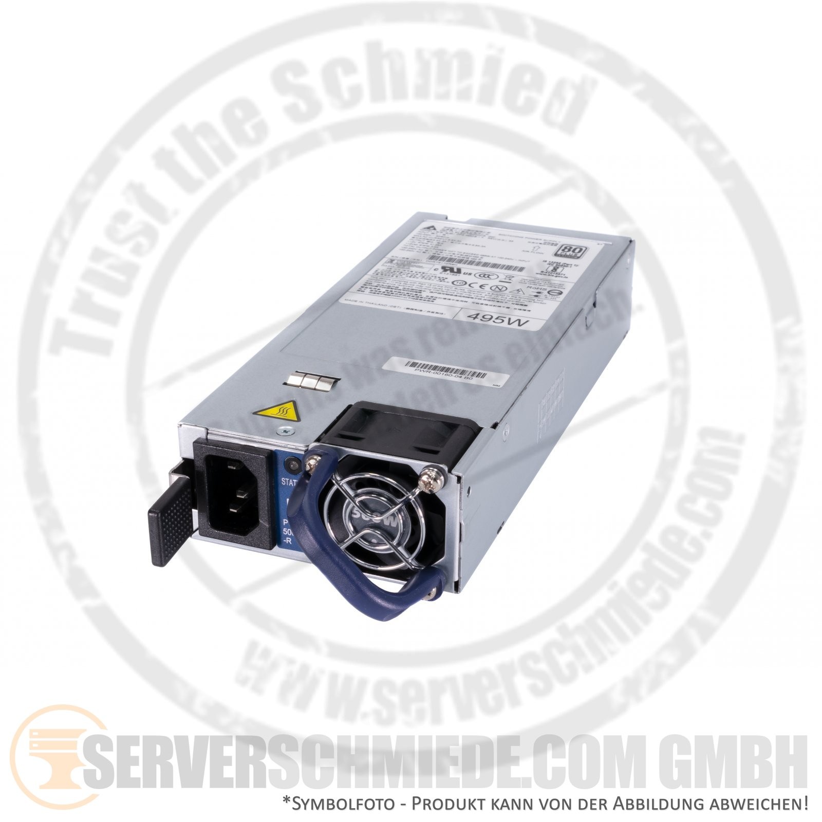 Arista 500W PWR-500AC-R DCS-7050QX-32S 7060CX-32S PSU Blue Rear-to-Front Airflow