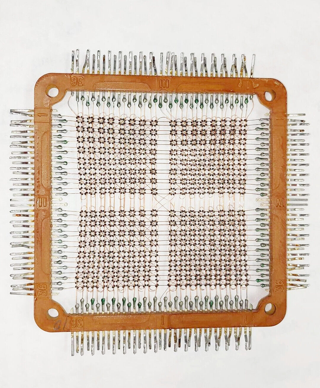 USSR RAM 3D.2.M Magnetic Ferrite Core Memory Plate 128 byte 1970 SKU: 85