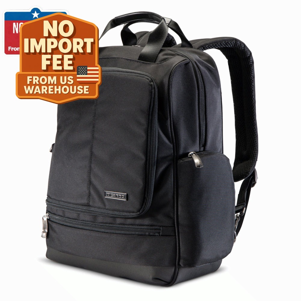Ricardo Flight Essentials Deluxe Backpack Laptop Tablet Travel Ballistic Polyest