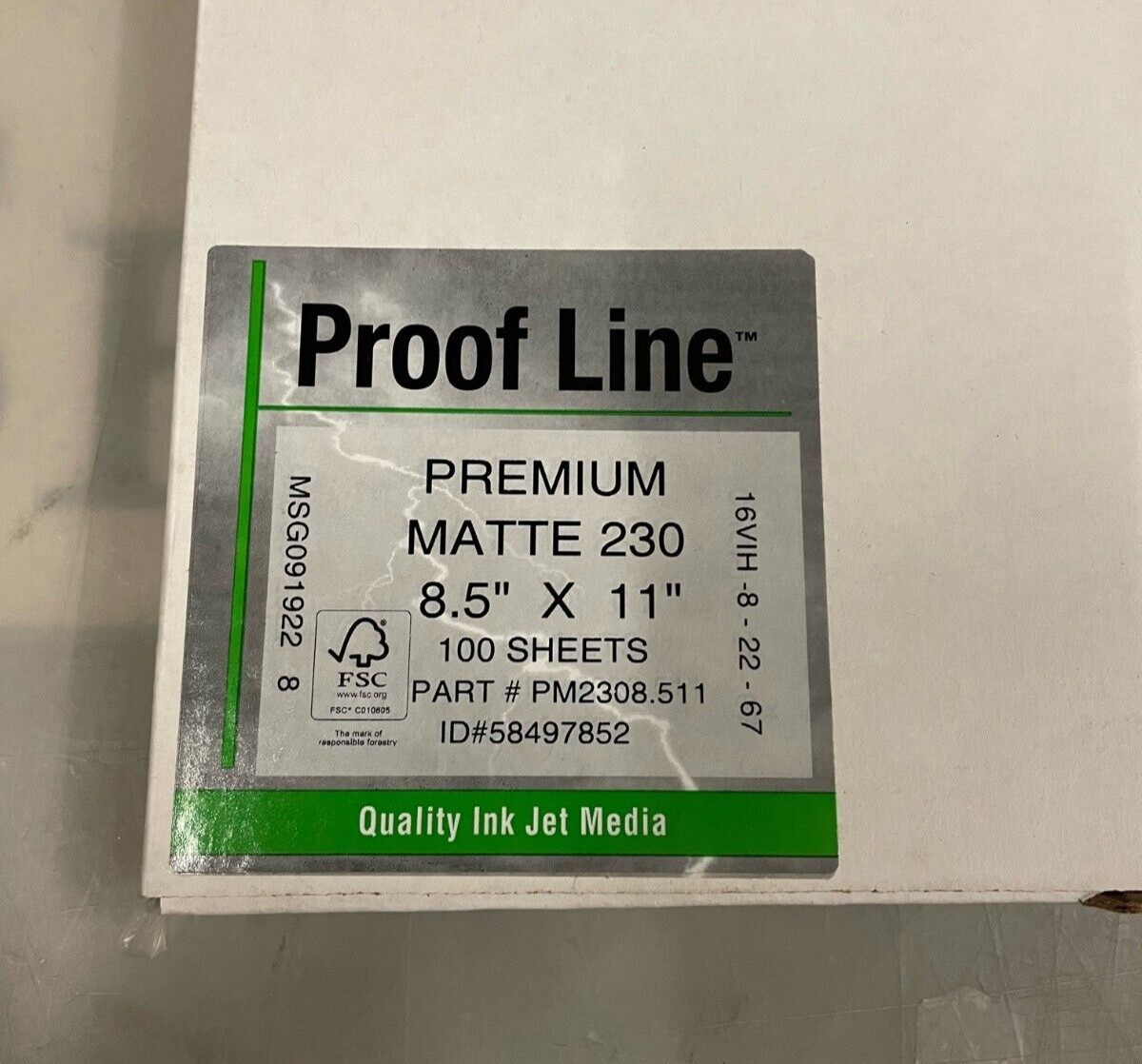 Ultra Premium Matte 230gsm InkJet Photo Paper, 8.5"x11", 100 sheets, Epson Canon
