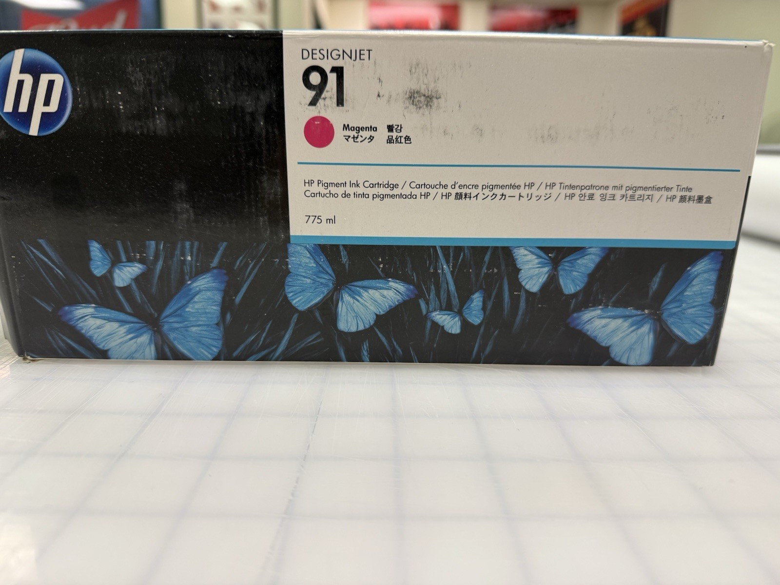 2025 HP DesignJet 91 Magenta Inkjet Cartridge 775ml Genuine C9468A Factory Seal