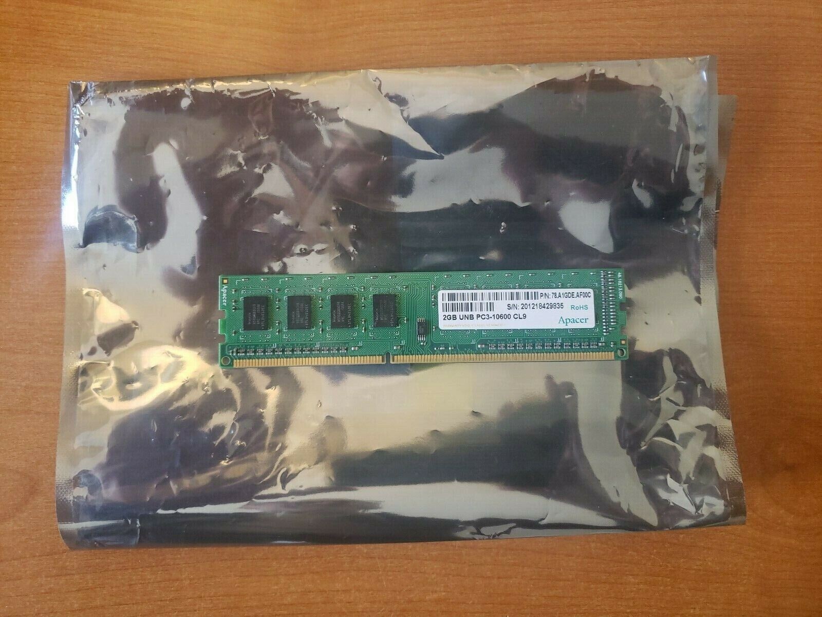 Apacer 4GB RAM UNB PC3-10600 CL9 2X2GB