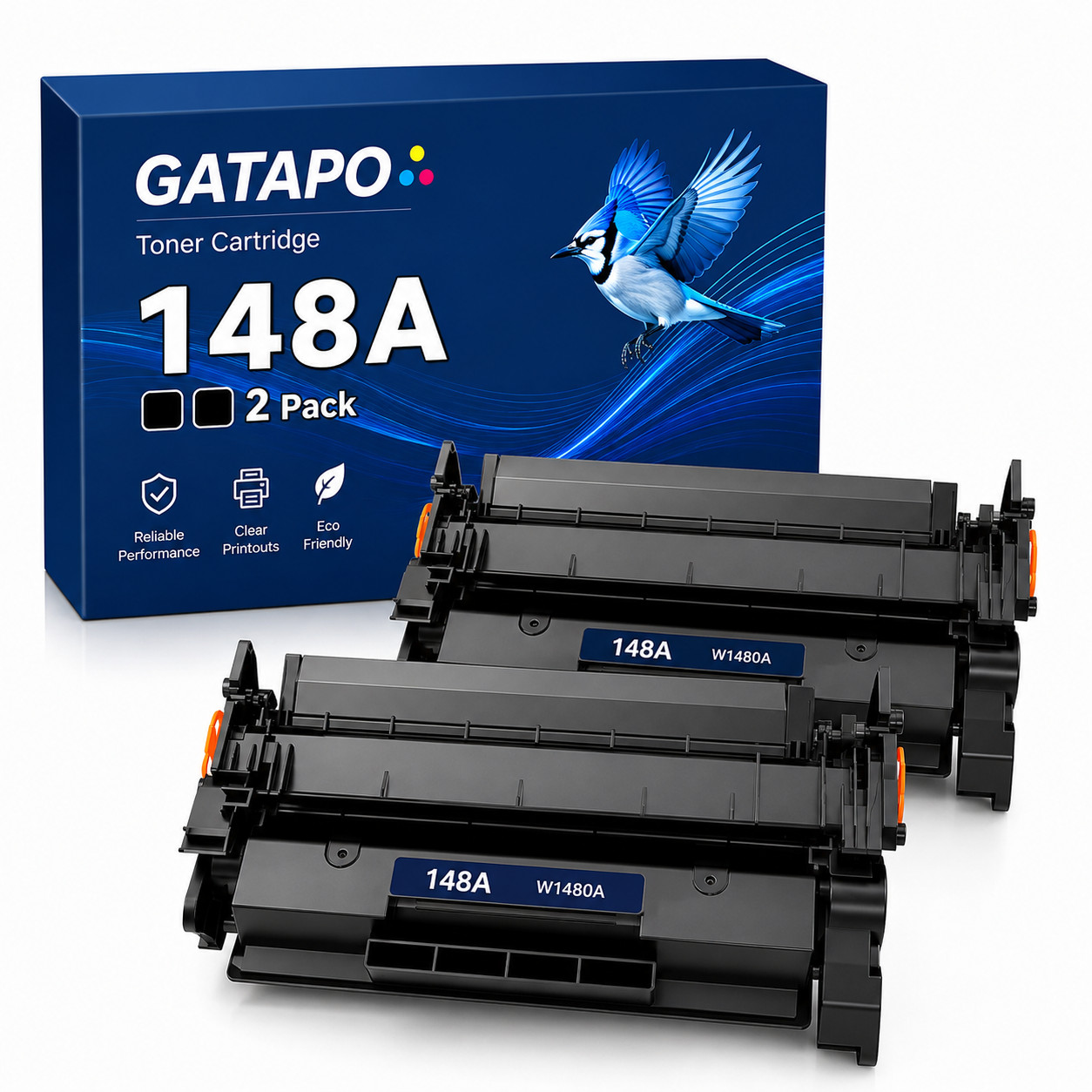 2PK 148A Toner Cartridge with Chip for  Pro 4001dw MFP 4101fdn 4101fdw