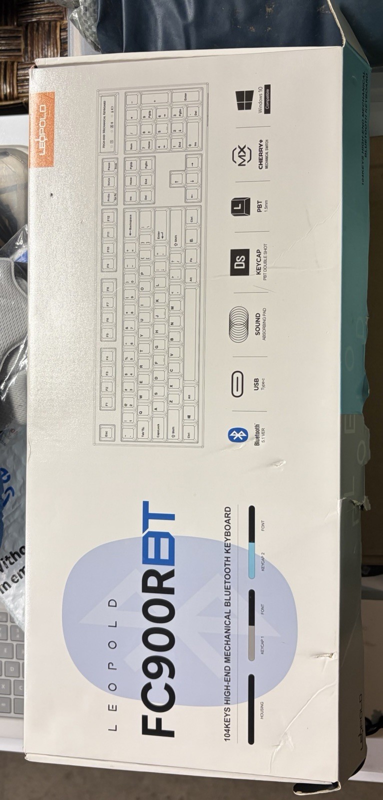 Leopold FC900RBT Mechanical Keyboard Bluetooth/USB Black PBT English QWERTY