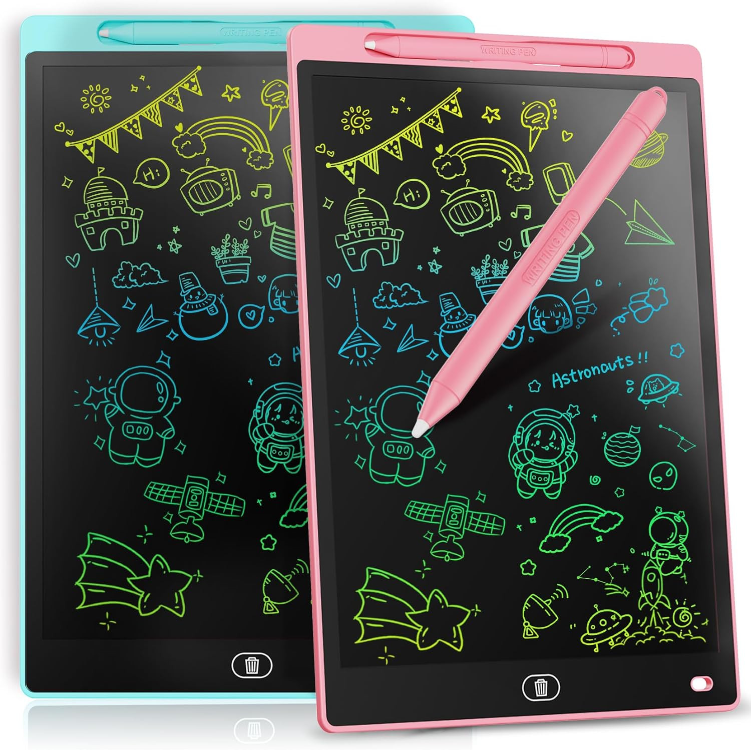 Paquete de 2 Tabletas de Escritura LCD de 12 Pulgadas para Dibujo Infantil