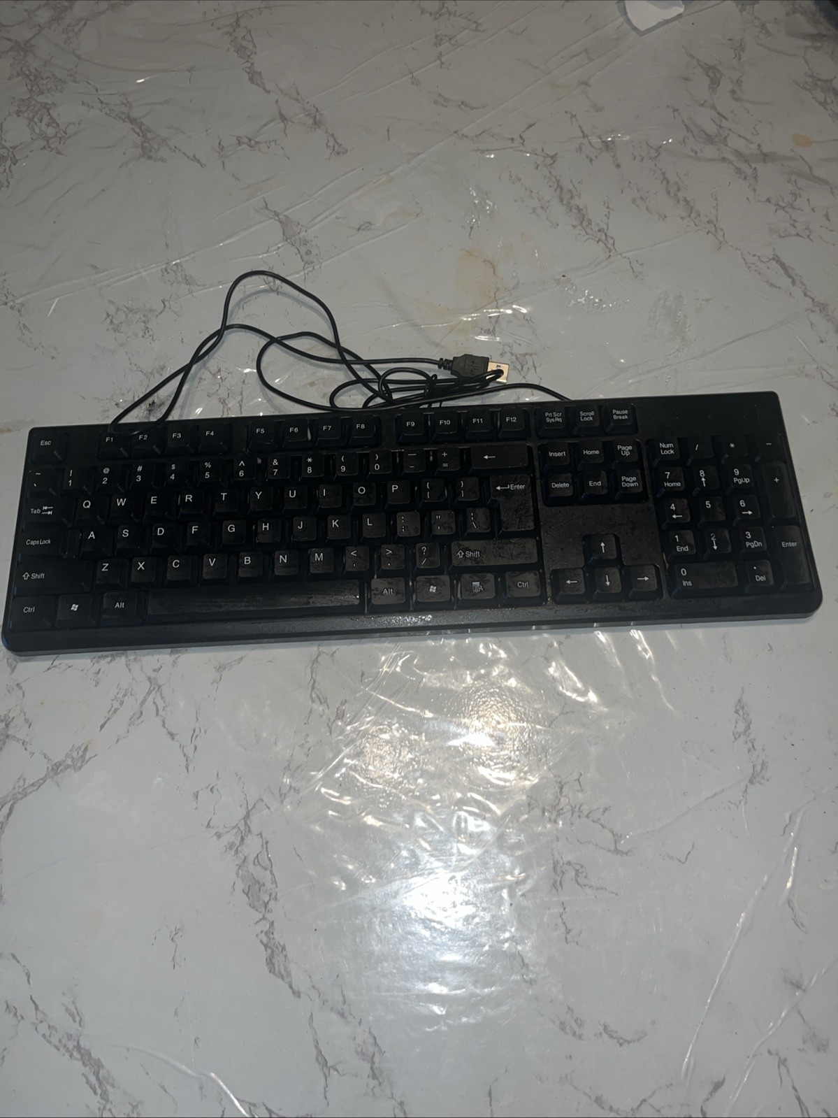 Used black keyboard with all keys complete and wired