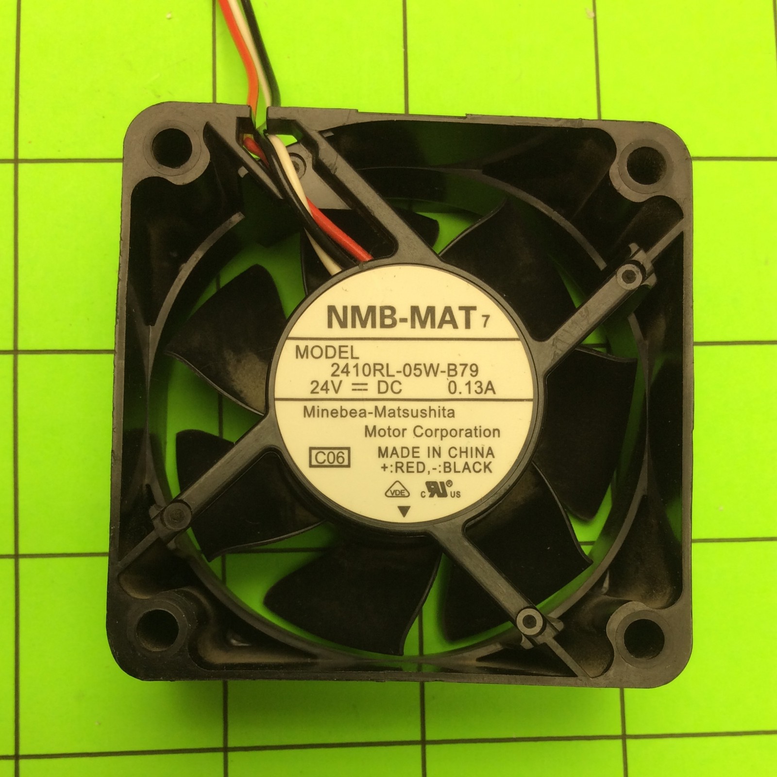 Laser Printer NMB-MAT 2410RL-05W-B79 24V Cooling Fan