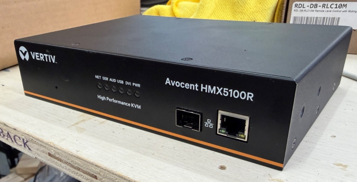 Vertiv Avocent HMX5100R KVM Receiver with Single DVI, SFP and LAN