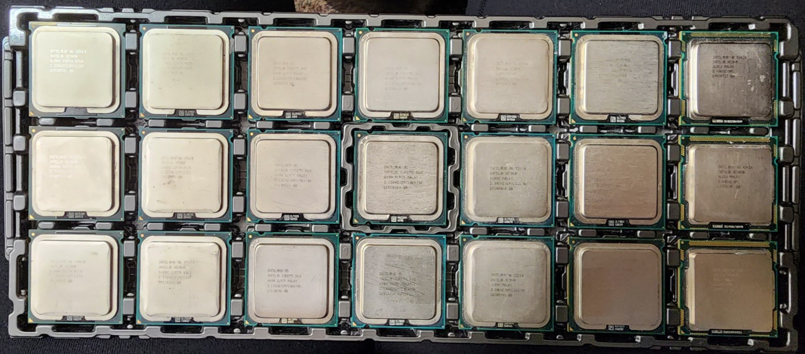 Lot LGA775 CPUs Xeon Quad SLBBS SLBBC SLANW + Core 2 Duo SL9T9 Tested and MORE