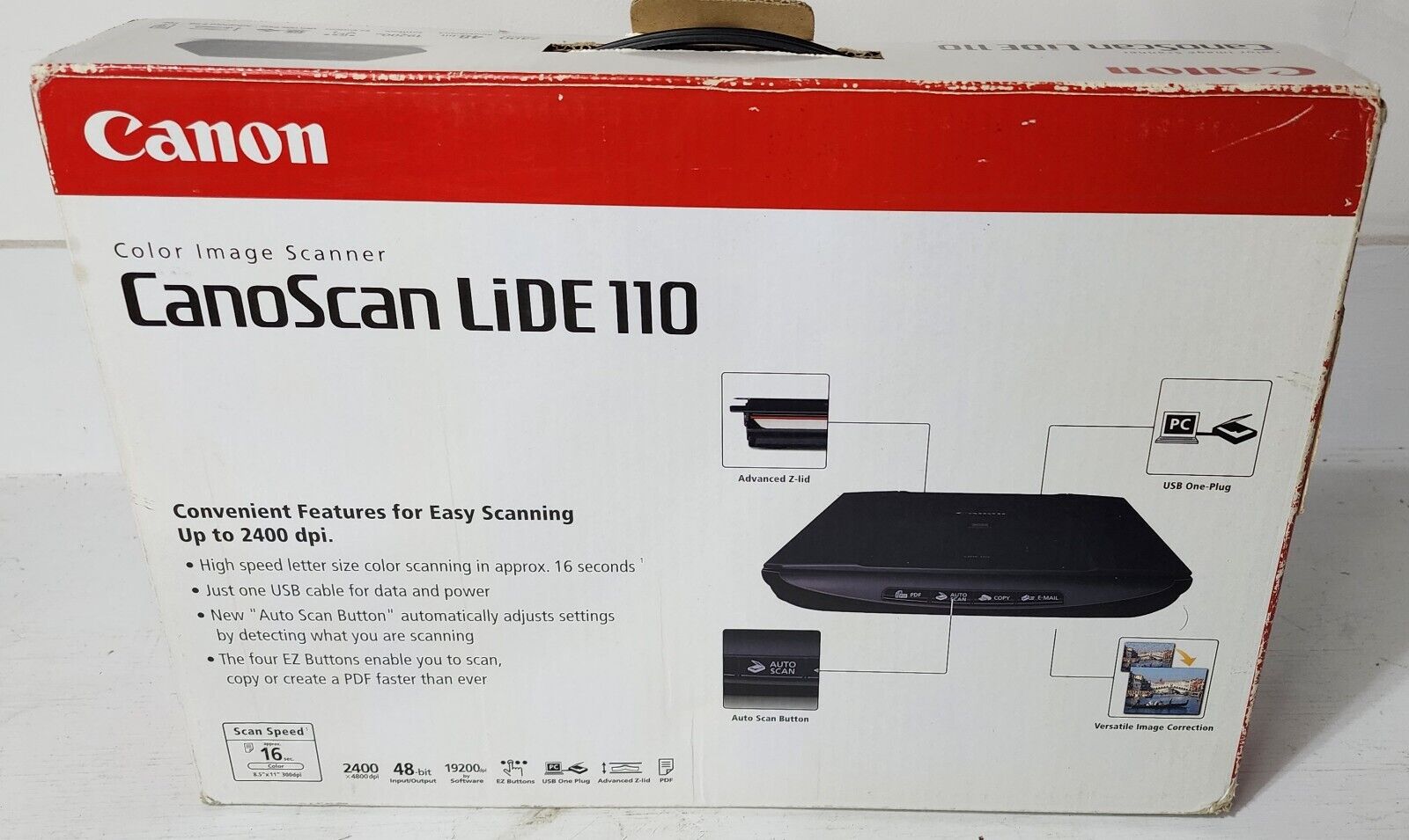Canon CanoScan LiDE110 Flatbed Scanner Tested Works